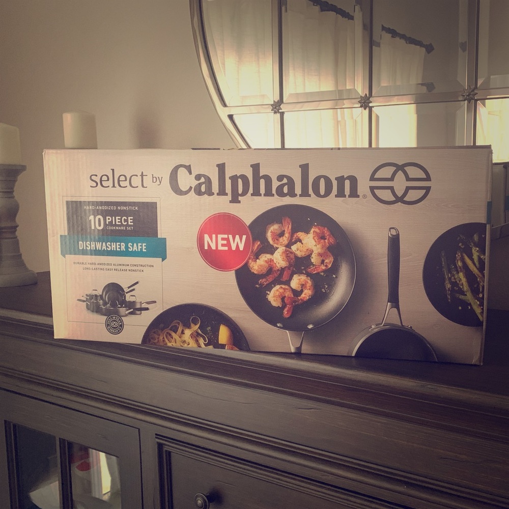 🐚 NWB 🐚 Calphalon 10pc Non-Stick Cookware Set